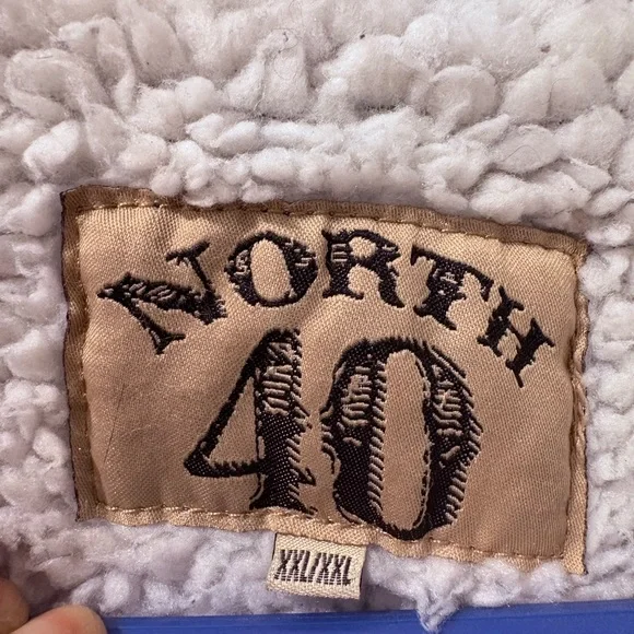 Vintage Men's Blue Sherpa-Lined Denim Jacket - Picture 2 of 14